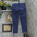 Banana Republic Womens Cropped Chino Pants 1760086 Navy Blue 4