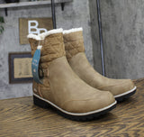 JBU Womens Glasgow Water Resistant Bootie B2GLG54 Taupe Brown 9M