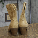 Universal Thread Womens Jacey Western Ankle Boots 90511599 Tan Brown 6.5M