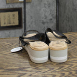 Giani Bernini Womens Ryerr Slide Slip On Wedge Sandals 10011735500 Black 5.5M