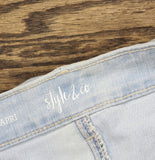 Style & Co. Curvy Cuffed Capri Jeans Mid Rise 100094906W Sedona Blue 24W