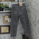 Levi's Upcycle Baggy Vintage 550 Relaxed Fit Jeans Black Wash See Measurements