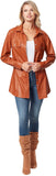 Jessica Simpson Women's Paula Belted Long Sleeve Shacket Jacket 30171909