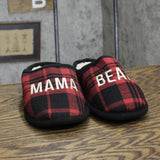 Dluxe By Dearfoams Womens Family Matching Mama Bear Clog Slippers Red M (7-8)