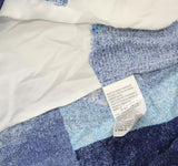 Calvin Klein Jeans Womens Printed Halter Top Blue Multi L