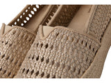 Toms Womens Valencia Platform Espadrille 10021921 Champagne Brown Metallic 7.5M