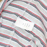 Tommy Hilfiger Women's Short Sleeve V-Neck T-Shirt 1386924 Gray Stripe Multi L