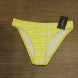 Kate Spade Plaid High Cut Bikini Bottom S9D533 Nappa Cabbage Green Muti XS