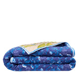 Coniglio Palm Beach Cotton Quilt Cranes Indigo Blue / Bird of Paradise Faded