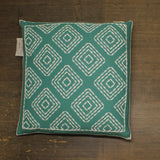Levtex Home Del Ray Crewel Stitch Square Decorative Pillow Teal / Brown 20"
