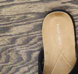 Easy Spirit Womens Westly Strappy Toe Loop Slide Sandals SEWESTLY3 Black 9M