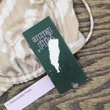 Wild Fable Ribbed Underwire Bralette Bikini Top Tan Animal Print Brown 2XS