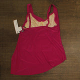 Magicsuit Solid Cowl Neck Underwire Tankini Swim Top 6006076 Ruby Pink 10