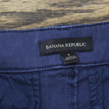 Banana Republic Womens Cropped Chino Pants 1760086 Navy Blue 4