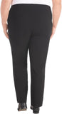 Hilary Radley Womens Ponte Pull-On Mid Rise Slim Leg Pants 1797446