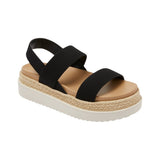 Wild Fable Elliot Platform 2-Band Sandals 94853010 Black 9.5M