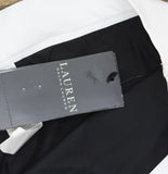 Lauren Ralph Lauren Banded High-Waist Bikini Bottom Black / White Multi 10
