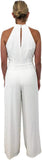 Julia Jordan Womens Twist Front Halter Jumpsuit JJ36624 Ivory 14