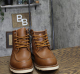 Goodfellow & Co Mens Niles Mock Toe Boots 90971861 Cognac Brown 7