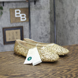 A New Day Womens Sammie Shoes Sequin Ballet Flats 94685489 Gold Yellow 9M