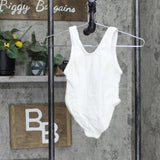 Unbranded Vintage 4-Pack USA Made Youth Girls Lined Romper Leotard White 6X