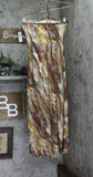 1. State Lace-Trim Halter Sleeveless Maxi Dress Brown Rust Copper / Multi M