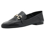 Arezzo Women's Leather Emma Loafers Black 9.5B