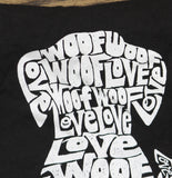 La Pop Art Word Art Dog and Cat Pet Graphic T-Shirt YPALSBLACKS Black S