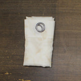 Regal Home Leaves Print Grommet Sheer Curtain Panel Ivory Linen White 50x84