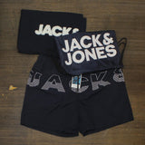 Jack & Jones Men's 3-Pc. Swim Trunks, Towel & Drawstring Beach Bag Set 12210404