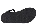 Teva Womens Flatform Sandal Slim Thong Strappy 1164630 Black 8M