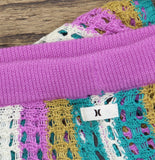 Hurley Juniors Crocheted Cover-Up Beach Pants Hurley Orchid Purple Multi S