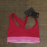 Calvin Klein Womens Pride This Is Love Tonal Unlined Bralette Persian Red XS