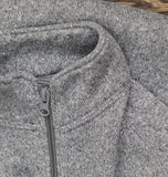 Old Navy Mens 1/4 Zip Pullover Marled Fleece Sweater Gray S