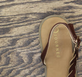 Journee Collection Womens Solay Sandals Braided SOLAY Brown 12M