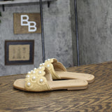 A New Day Womens Delaney Ornament Slide Sandals 93654557 Tan Brown 6.5M