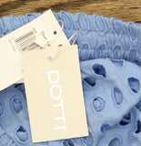 Dotti Openwork Dot Cover-Up Pants 85289 Light Blue S