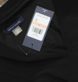 Tommy Hilfiger Pleated V Neck Long Sleeve Belted Fit Flare Midi Dress Black 2
