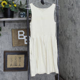 Deletta Womens Geometric Lined Fit & Flare Knit Dress Off White XS