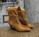 Universal Thread Tall Dress Boots with Memory Foam Insole Chestnut Brown 7.5M