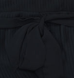 DKNY Womens Chiffon Pleated Tie Waist Illusion Mesh Dress DD4KI694 Black 12
