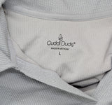Cuddl Duds Womens Regular Soft Rib Lounge Pajama Top A696245 Grey L