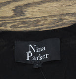 Nina Parker Trendy Lightweight Sheer Sweater-Knit Tank Black Beauty 1X