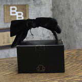 Inc International Concepts Womens Velvet Bow Earmuff Gift Box Fuzzy Black