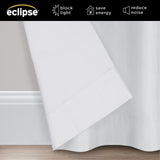 Eclipse Extra Wide Grommet Curtain Panel Kendall White 100x84