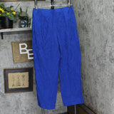 DKNY Womens Twill Tie-Front Pleated Belted Pants P4GKTX72 Lapis Blue 12
