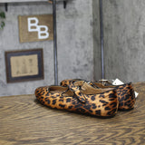 A New Day Mary Jane Ballet Flats with Buckle Strap Leopard Brown Multi 7.5M