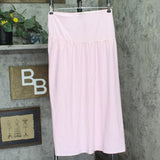Kate Spade Long Cover Up Skirt Open Side Ruched Begonia Bloom Pink Multi S