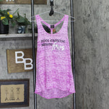 Material Girl Juniors Braided-Back Graphic Tank Top Blooming Lotus Purple XL