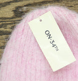 On 34th Womens Solid Brushed Beanie Rolled Cuff MO1542505 Blush Pink.